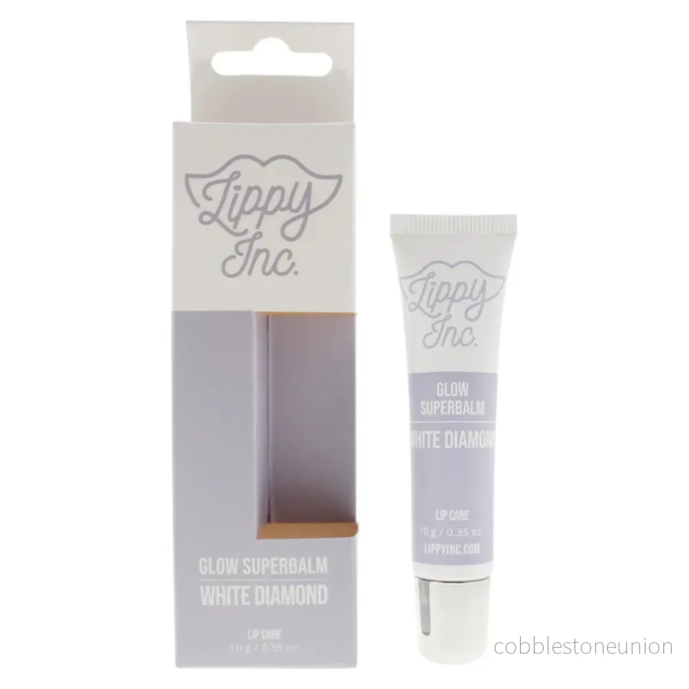 Lippy Inc., Glow Superbalm White Diamond, Blank yta, Läppbalsam, 10 g - Bild 2