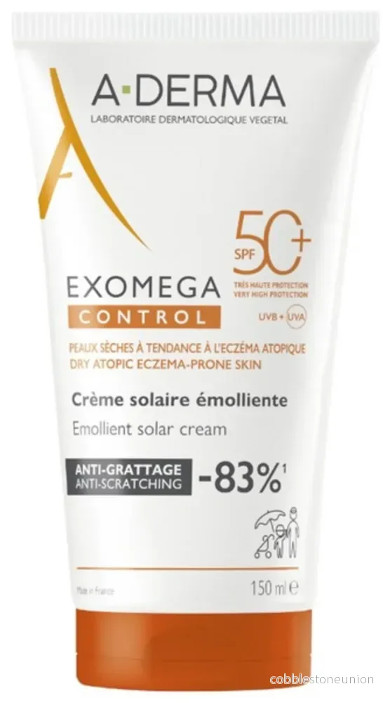 A-Derma, Exomega Control, Emollient, Cream, For face & body, SPF 50+, 150 ml - Bild 3