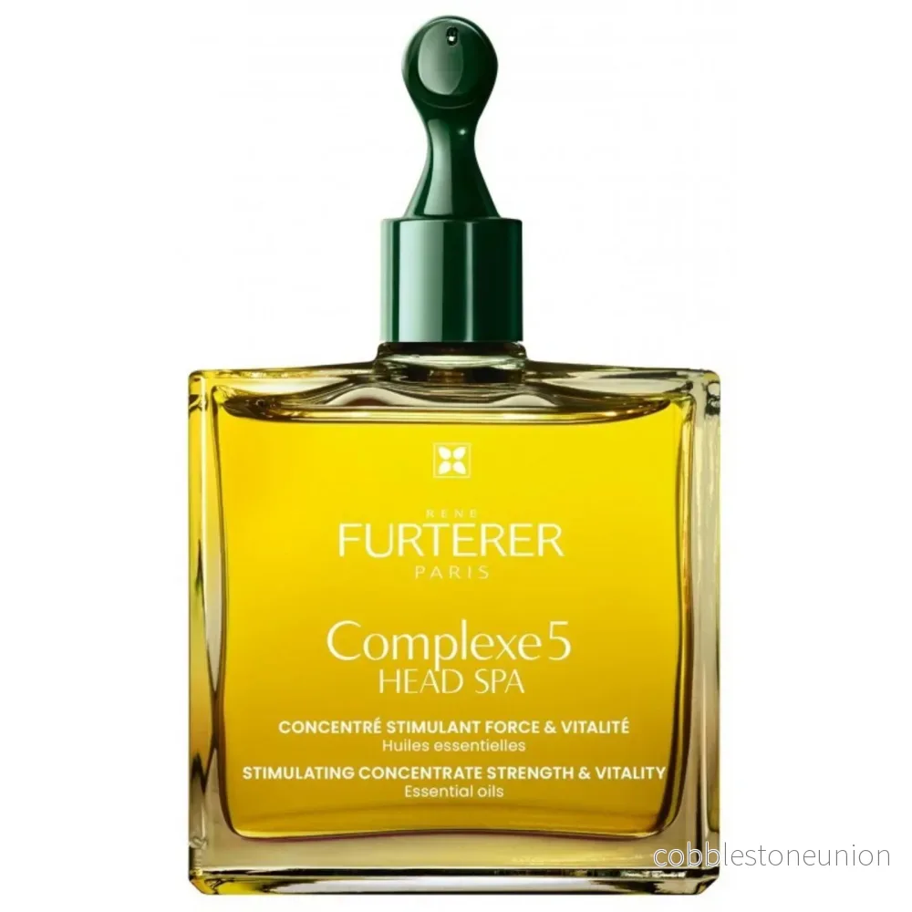 René Furterer, Head Spa Complexe 5, eteriska oljor, pre-schampo för hår, stärkande, 50 ml René Furterer, Head Spa Complexe 5, eteriska oljor, pre-schampo för hår, stärkande, 50 ml