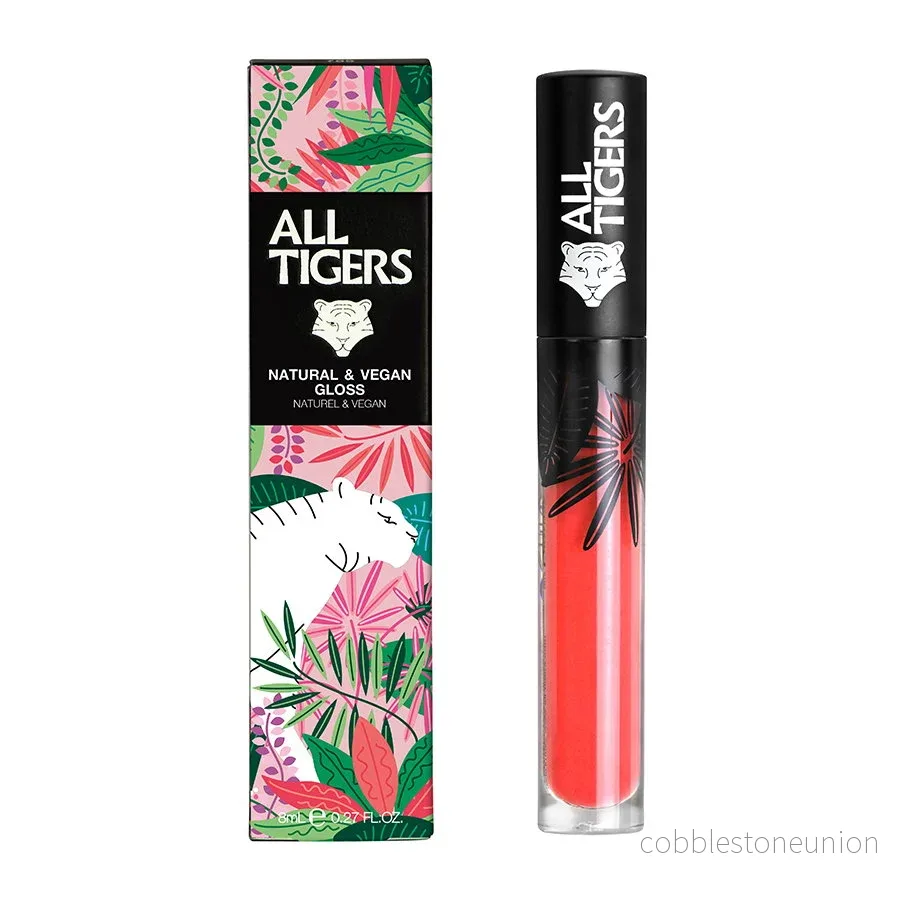 All Tigers, Naturlig & Vegansk, Naturlig, Glänsande, Läppglans, 701, Dröm större, 8 ml - Bild 2