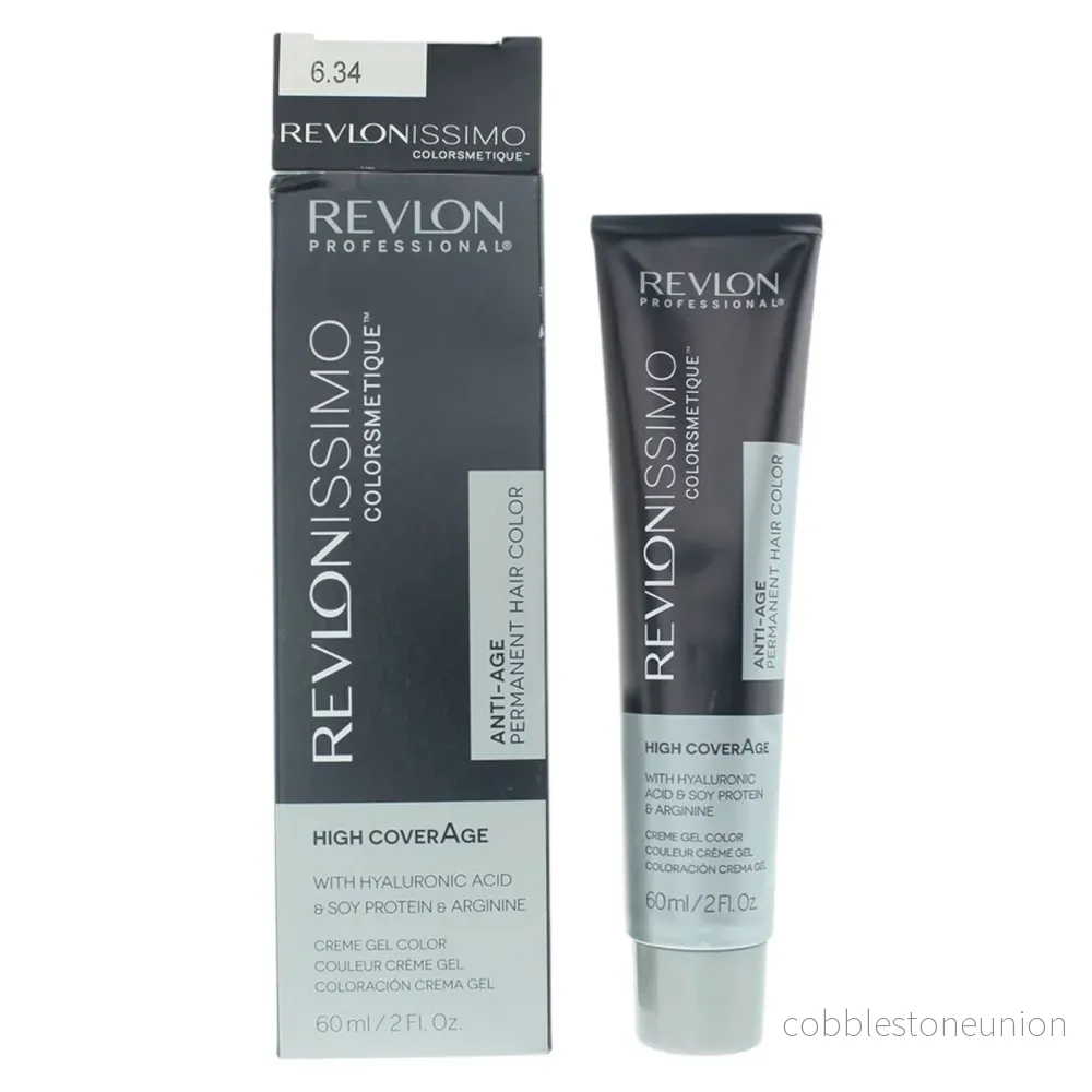 Revlon, Revlonissimo Colorsmetique, Permanent Hair Dye, 6.34 Dark Hazel Blonde, 60 ml Revlon, Revlonissimo Colorsmetique, Permanent Hair Dye, 6.34 Dark Hazel Blonde, 60 ml