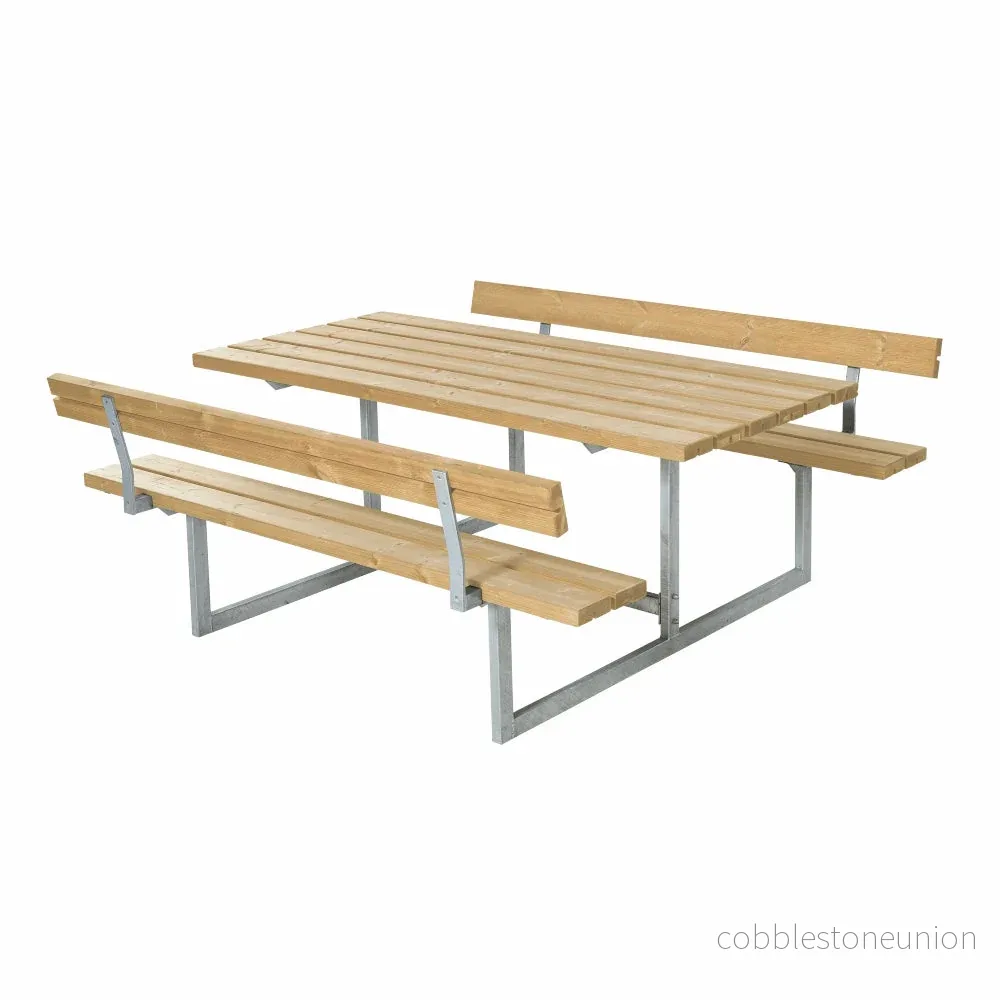 Basic Bord-/Bænkesæt med 2 Ryglæn – 177 cm – ThermoWood® Basic Bord-/Bænkesæt med 2 Ryglæn – 177 cm – ThermoWood®