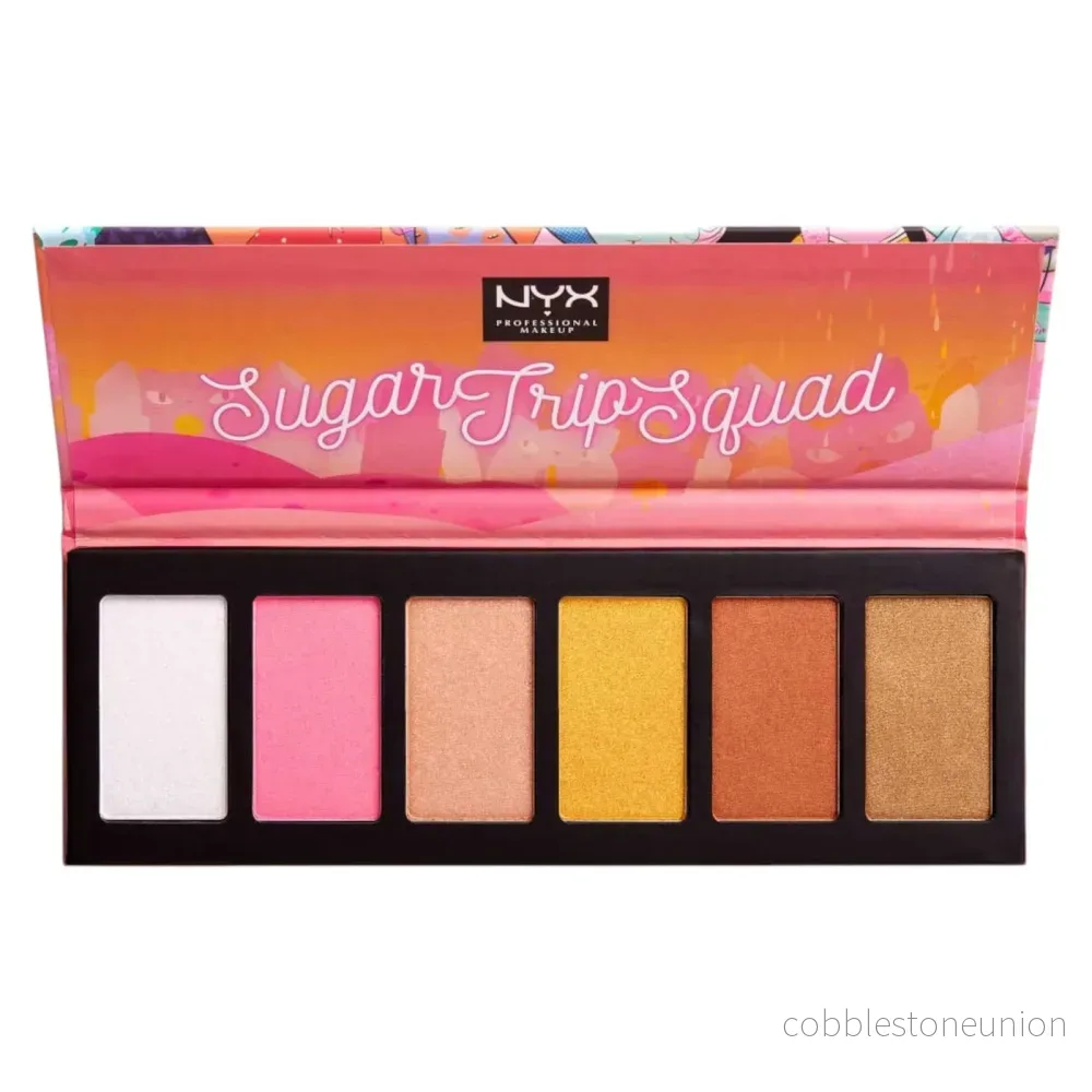 Nyx, Sugar Trip Squad, Cruelty-free, Shimmering, Highlighter Palette, 01, SQUADHP, 30 g