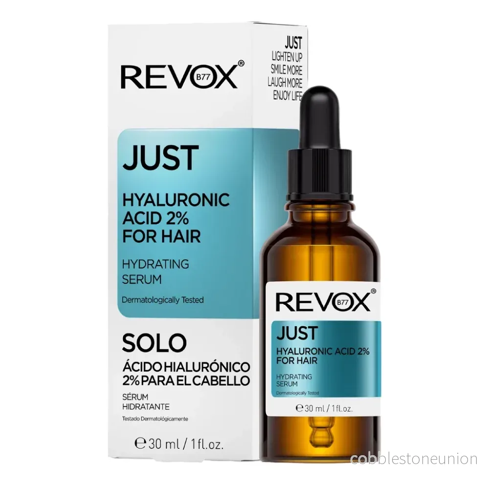 Revox B77, Just, Hyaluronsyra 2%, Hårserum, För återfuktning, 30 ml - Bild 2