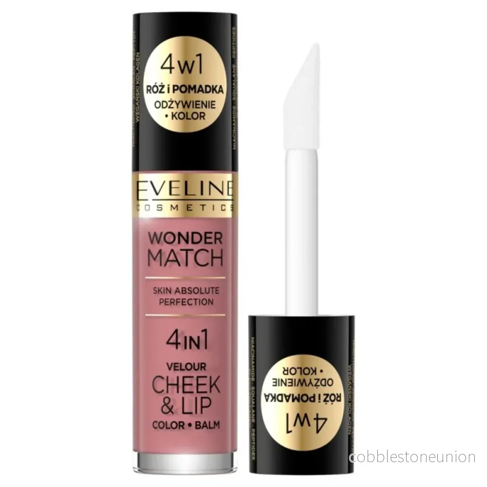 Eveline Cosmetics, Wonder Match 4in1, läpp- och kindbalsam 2-i-1, 02, 4,5 ml Eveline Cosmetics, Wonder Match 4in1, läpp- och kindbalsam 2-i-1, 02, 4,5 ml