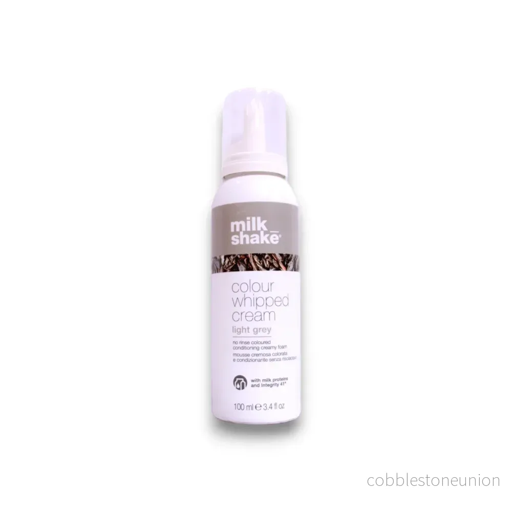 Milk Shake, Colour Whipped Cream, Organic fruit extracts, Leave-in hair colour mousse, Light Grey, 100 ml Milk Shake, Colour Whipped Cream, Organic fruit extracts, Leave-in hair colour mousse, Light Grey, 100 ml
