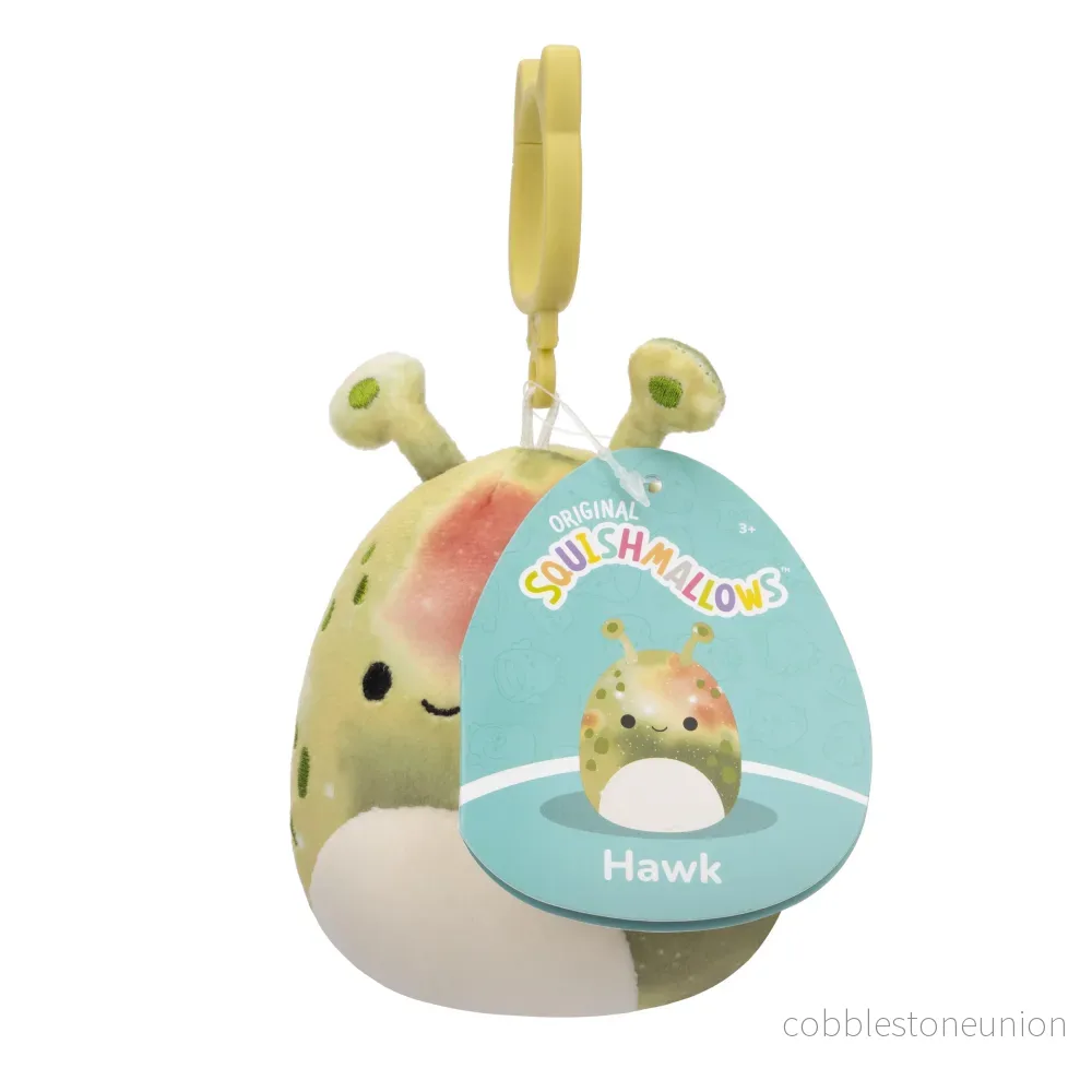 Squishmallows Clip-On Hawk The Alien