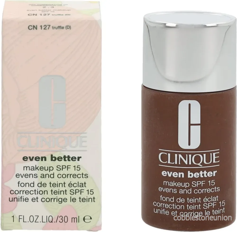 Clinique, Even Better, Parabenfri, Återfuktande, Flytande foundation, CN 127, Tryffel, SPF 15, 30 ml Clinique, Even Better, Parabenfri, Återfuktande, Flytande foundation, CN 127, Tryffel, SPF 15, 30 ml