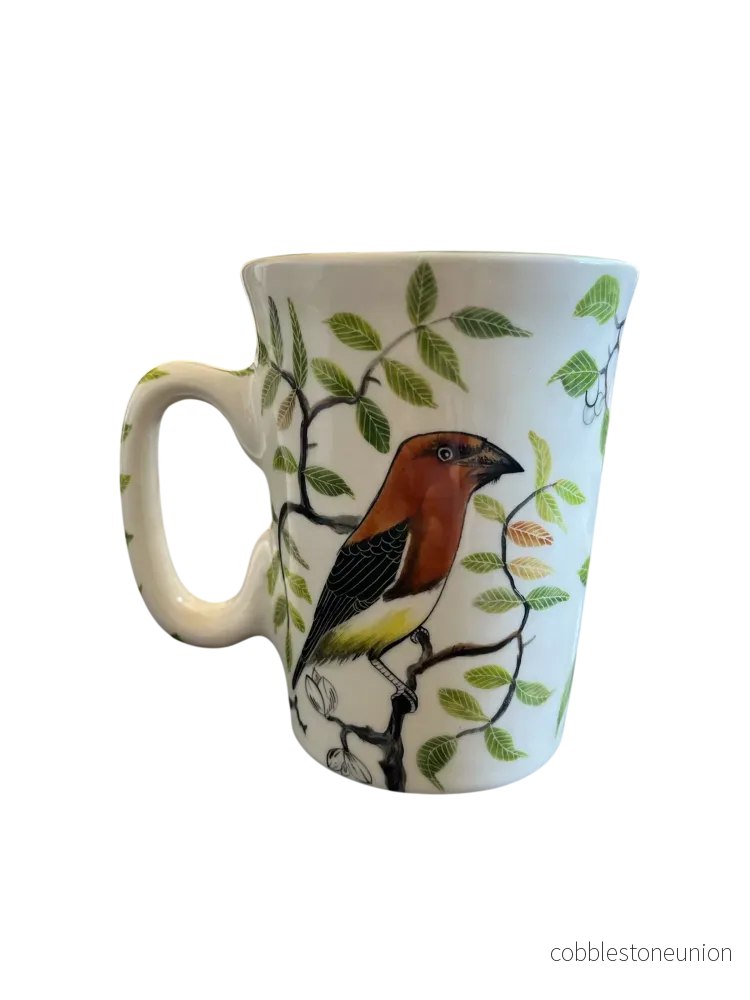 Mugg Fågelmotiv 11 cm - Handgjort Porslin Zimbabwe - Bild 3