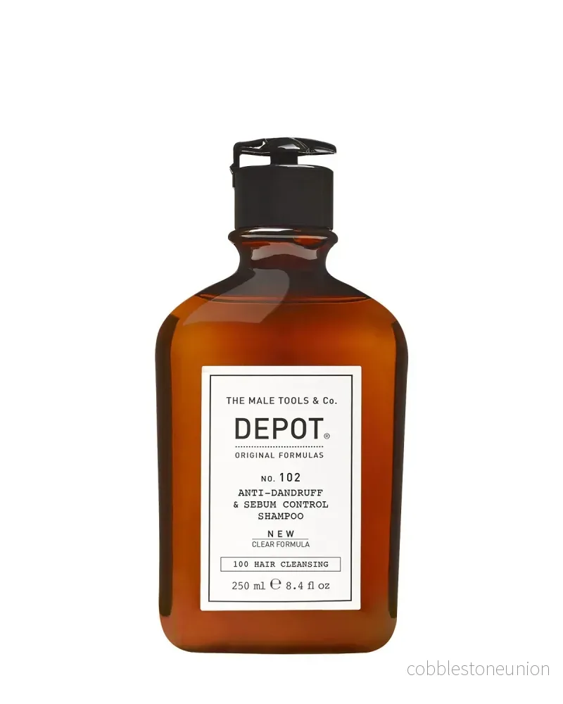 Depot, 100 Hair Cleansing No. 102, Botaniskt komplex, Hårschampo, Mot mjäll & sebumkontroll, 250 ml