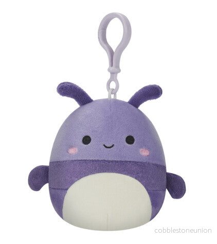 Squishmallows Clip-On Axel The Purple Beetle 9 Cm