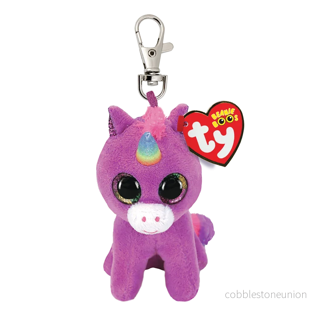 TY Beanie Boos Clip-On Rosette The Purple Unicorn
