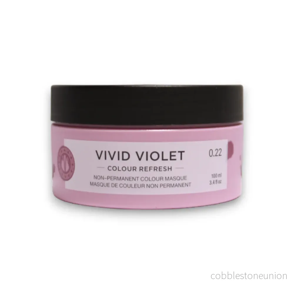 Maria Nila, Colour Refresh, Vegan, Hårfärgsmask, För färguppfräschning, 0.22 Vivid Violet, 100 ml