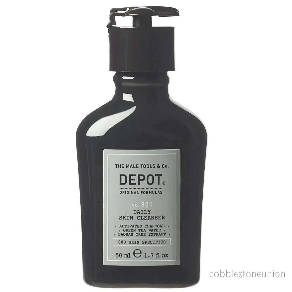 Depot, 800 Skin Specifics No. 801, Aktivt kol, Detox, Rengöringsgel, För ansiktet, 50 ml