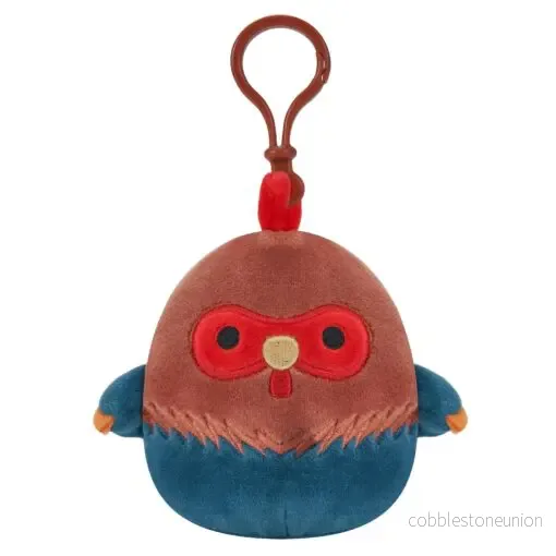 Squishmallows Clip-On Reed Red And Blue Rooster 9 Cm