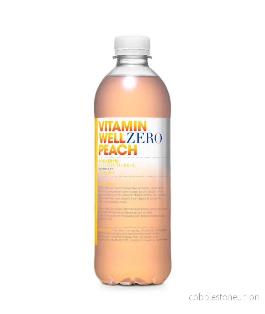 Vitamin Well Zero Peach 50cl PET 12-pack