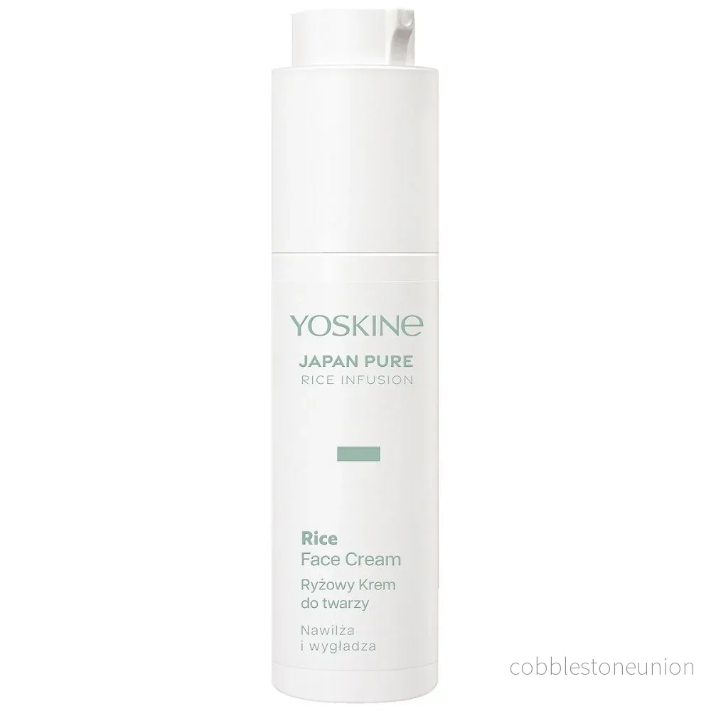 Yoskine, Japan Pure, Risinfusion, Intensiv återfuktning, Kräm, Ansikte, 50 ml