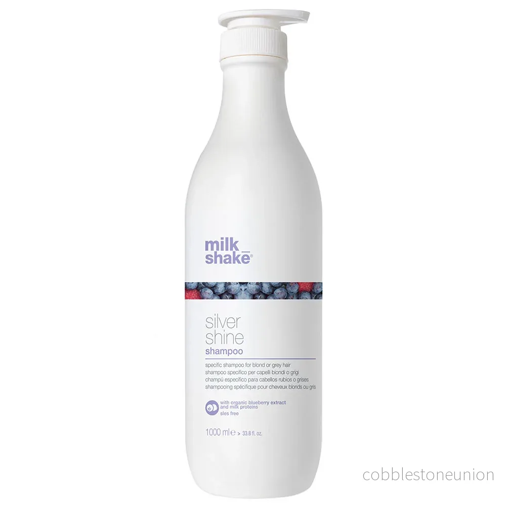 Milk Shake, Silver Shine, Sulfatfritt, Hårschampo, För neutralisering av gula toner, 1000 ml Milk Shake, Silver Shine, Sulfatfritt, Hårschampo, För neutralisering av gula toner, 1000 ml