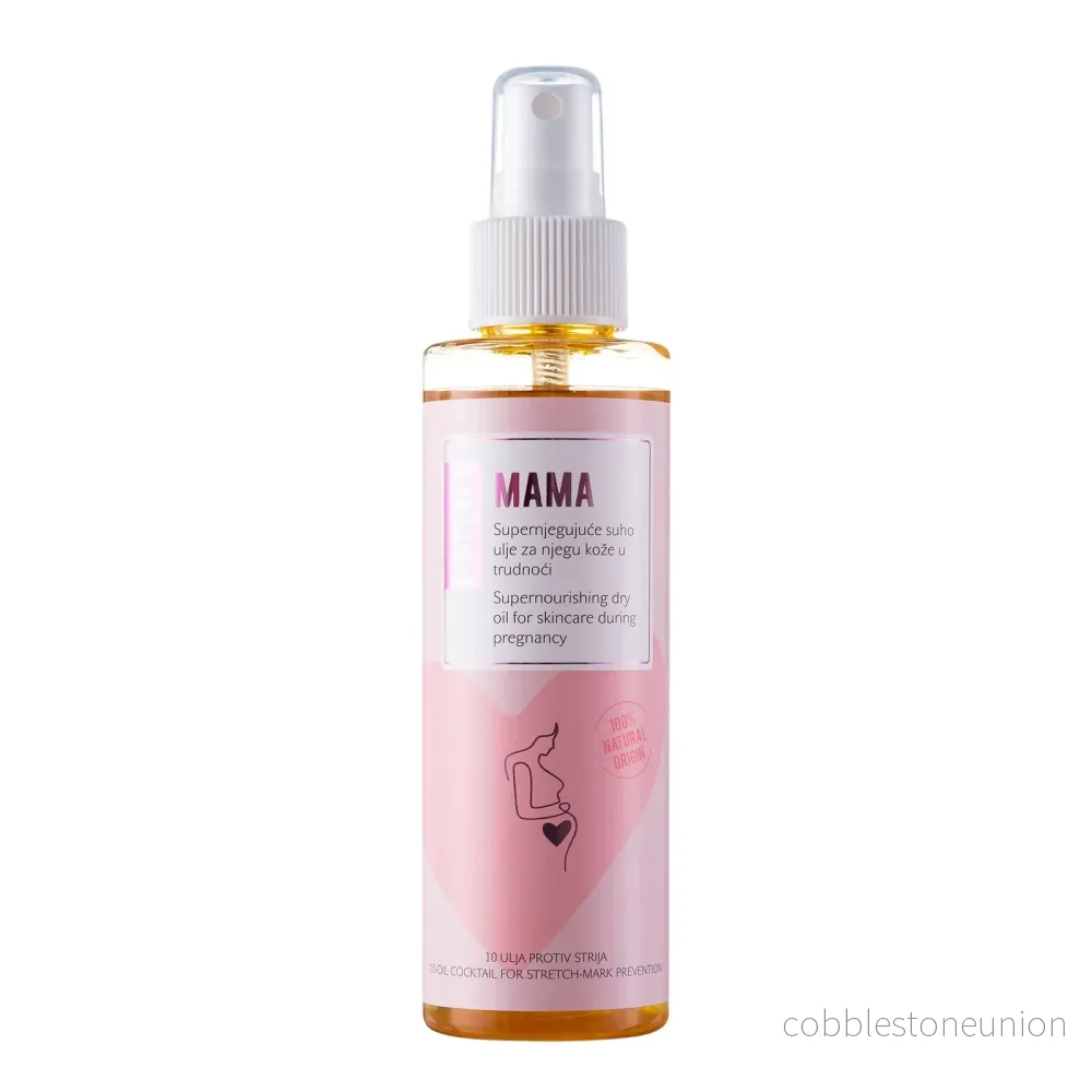 Biobaza, Mama, Naturliga ingredienser, Mot bristningar, Dagligen, Olja, Abdomen & Thighs, 150 ml