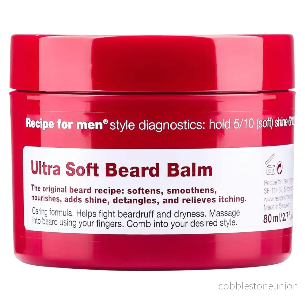 Recipe For Men, Ultra Soft Beard Balm, Skäggbalsam, Mjukgöring, 80 ml Recipe For Men, Ultra Soft Beard Balm, Skäggbalsam, Mjukgöring, 80 ml