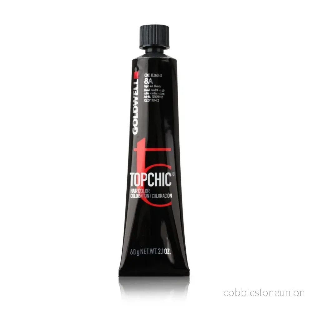 Goldwell, TopChic, Permanent Hair Color, 8A Light Ash Blonde, 60 ml