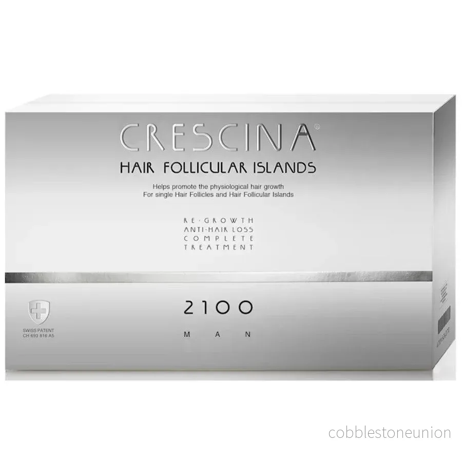 Labo Suisse, Crescina Follicular Islands 2100, För tillväxtstimulering, Ampullbehandlingsserum, För hårbotten, För män, 10 +10 st