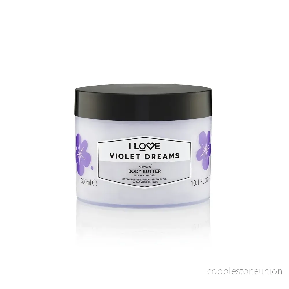 I Love, Signature Collection, Vegan, Moisturizing, Violette drömmar, Body butter, 330 ml