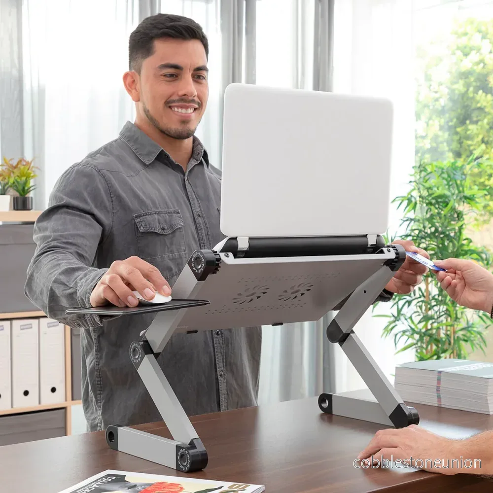 Justerbart laptop-bord med multipla positioner - Bild 3