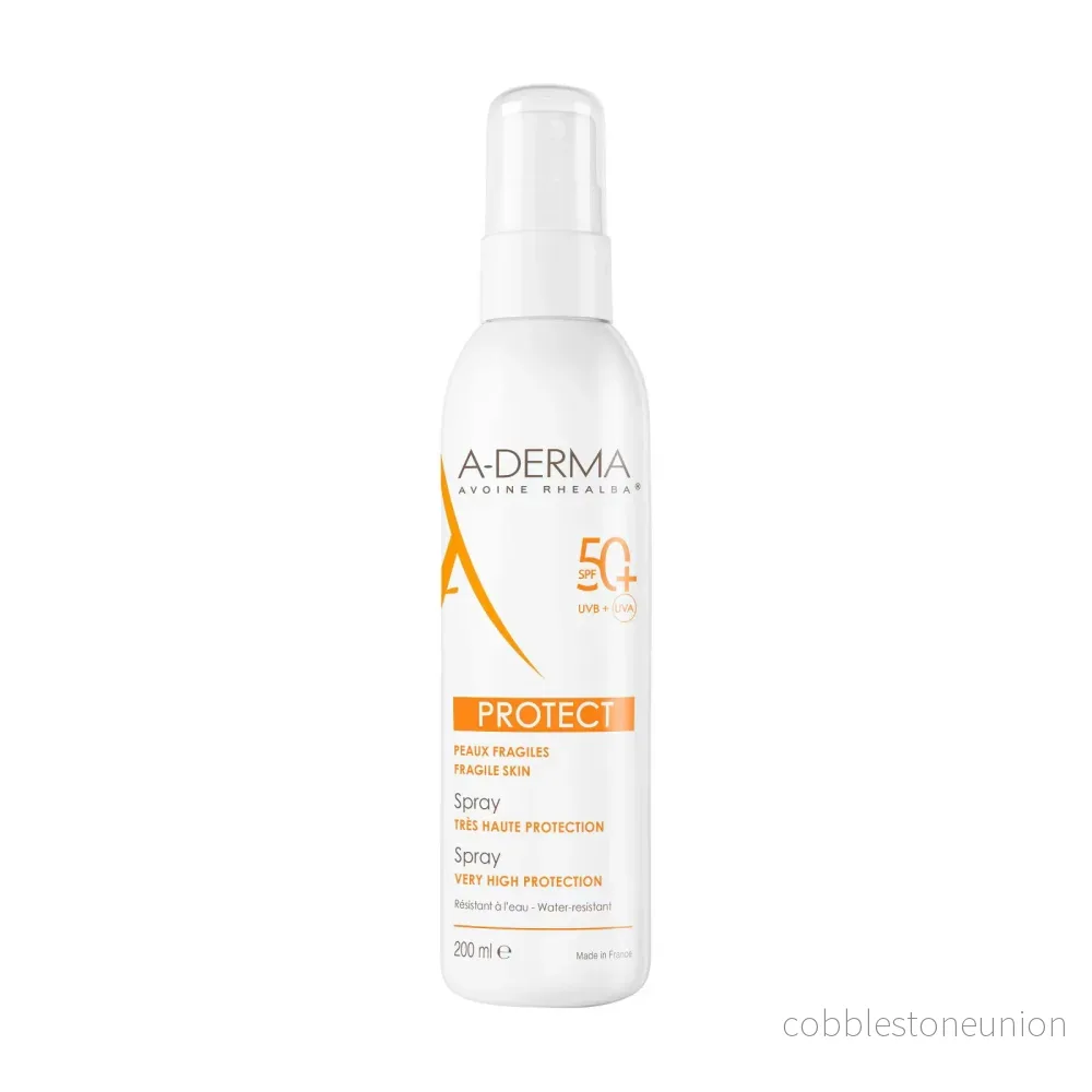 A-Derma, Protect, Mycket Högt UV-skydd, Solskyddsspray, SPF 50+, 200 ml