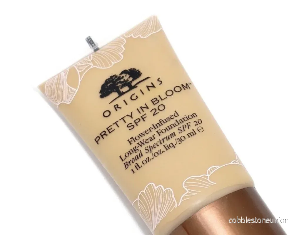 Origins, Pretty In Bloom, Long-Wear, Cream Foundation, 610, Deep Neutral, SPF 20, 30 ml