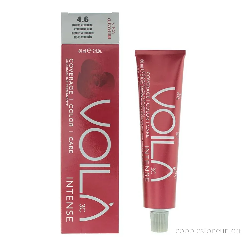 Intercosmo, Voila 3C Intense, Permanent Hair Colour, 4.6 Veronese Red, 71 ml Intercosmo, Voila 3C Intense, Permanent Hair Colour, 4.6 Veronese Red, 71 ml