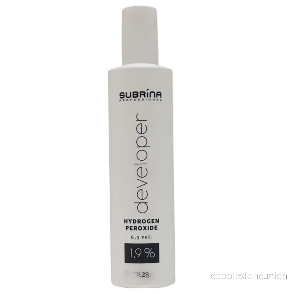 Subrina Professional, väteperoxid, Developer, Håroxideringslotion, 1,9%, 6.3 vol, 120