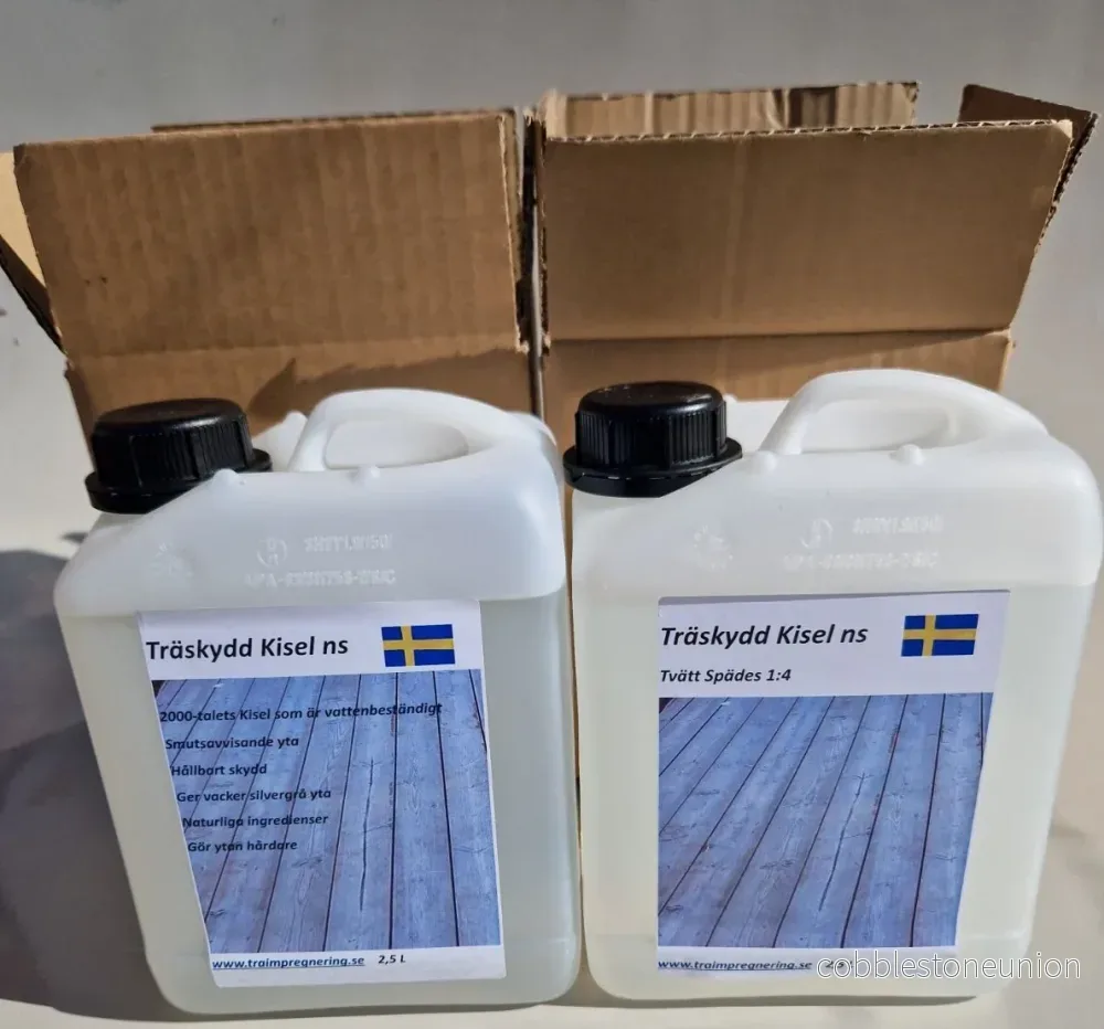 Trallpaket – Nanosilica Träskydd (25–40 m²) – Kisel NS 5L + Tvätt & Impregnering 5L