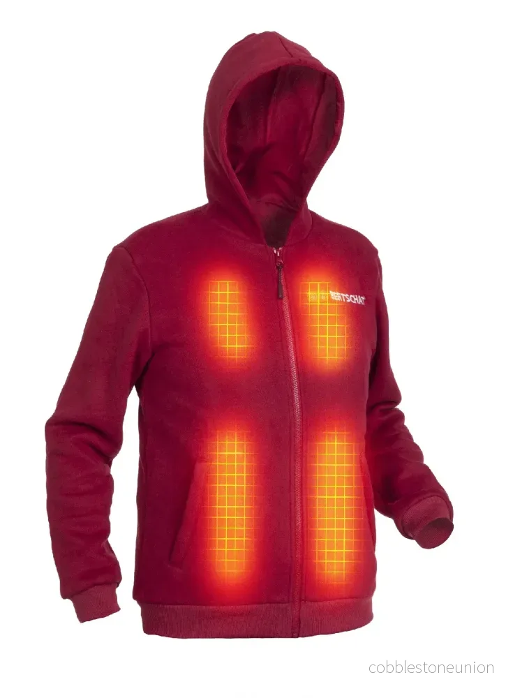 Uppvärmd huvtröja - herr | ”Dual Heating” - Bourgogne - Bild 3