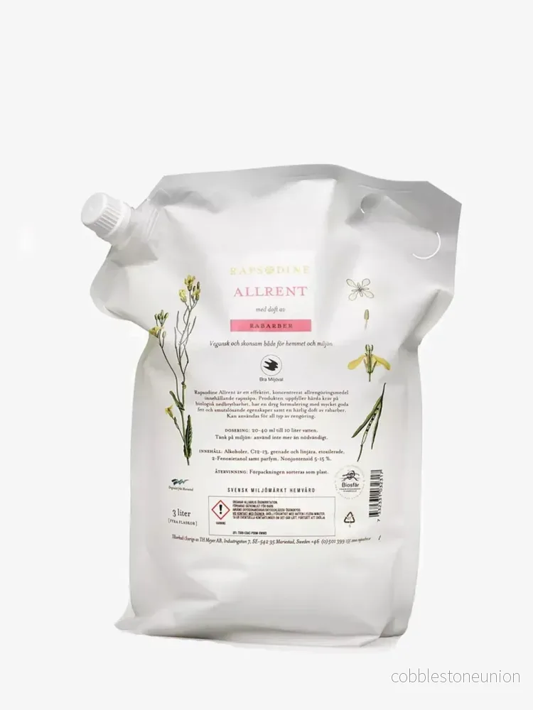 Allrent högkoncentrerad – Doft av rabarber – Refill 3 liter