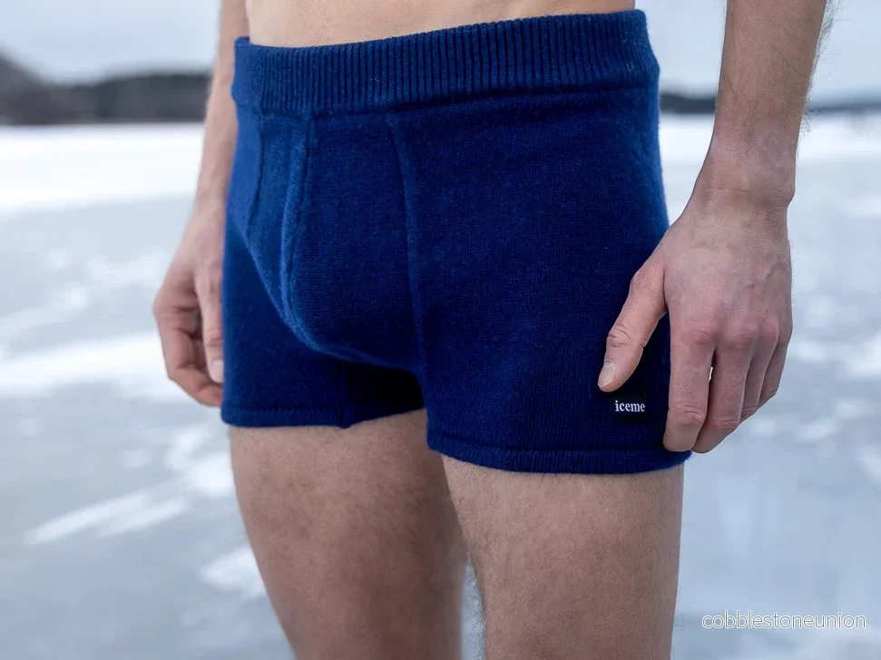 Ull-Badeshorts til Herre – Midnattsblå - Bild 2