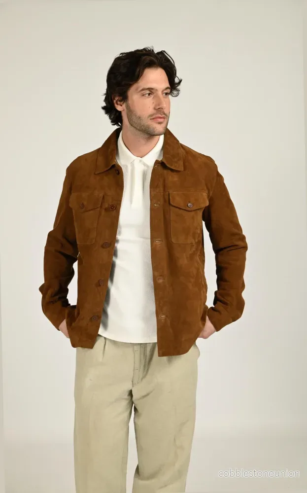 Windham Tobacco Suede Jacket - Men - Bild 2