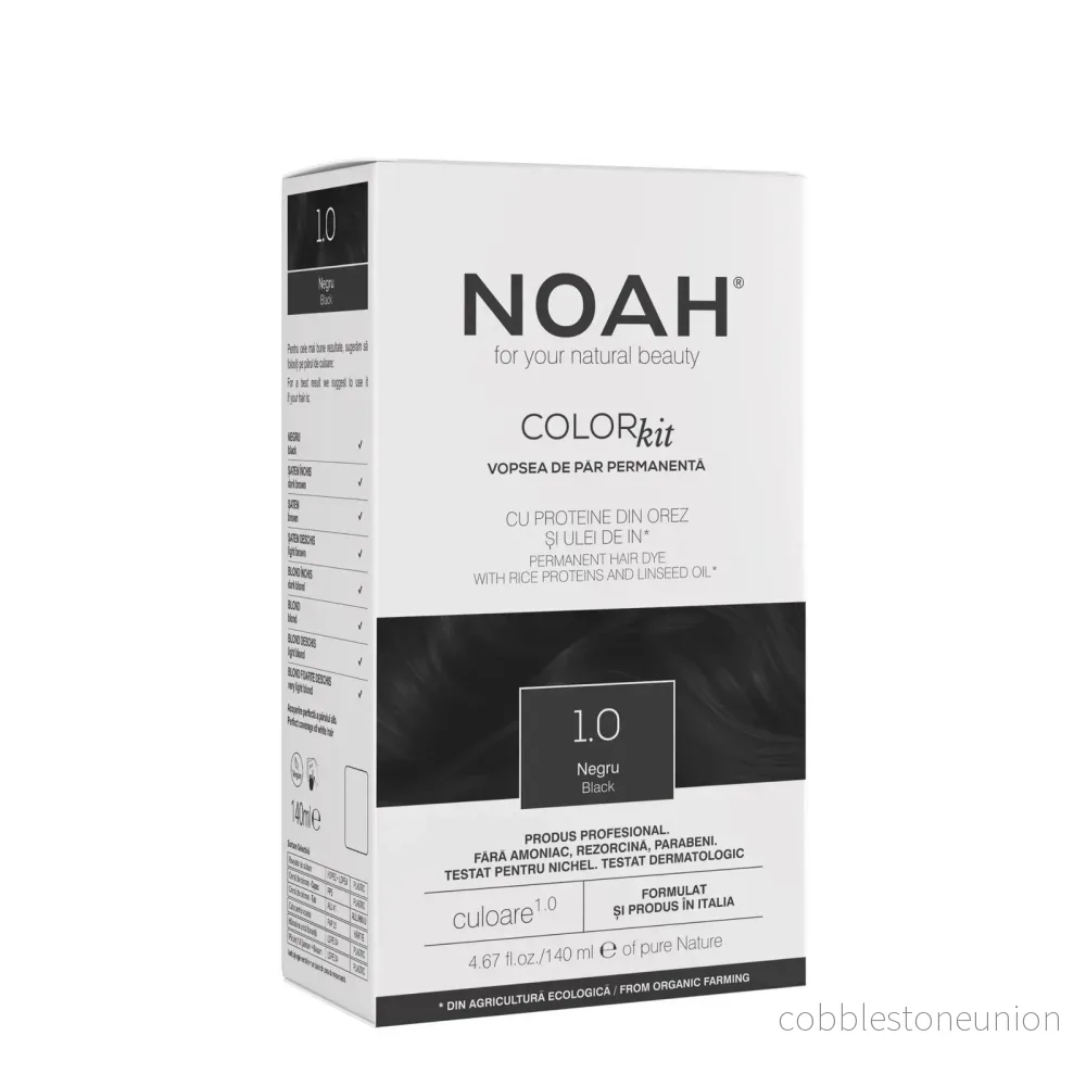 Noah, Permanent Hair Colour, Permanent hårfärg, 1.0 Black, 140 ml Noah, Permanent Hair Colour, Permanent hårfärg, 1.0 Black, 140 ml