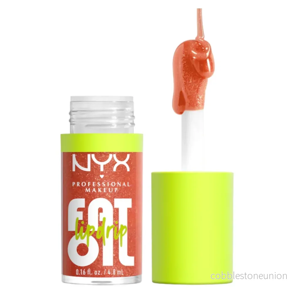 NYX, Fat Oil Lip Drip, Vegan, Hög glans, Läppolja, Återfuktande, 4.8 ml