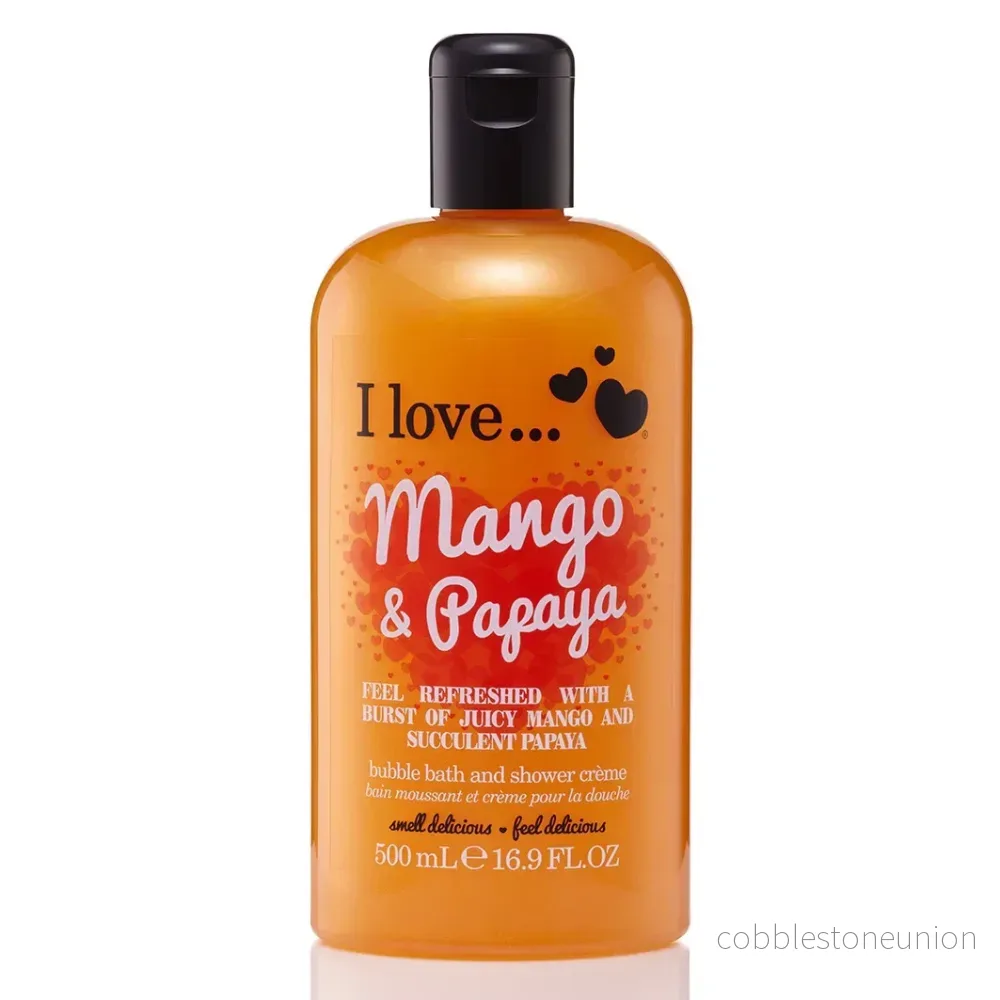 I Love, Mango & Papaya, Rengöring, Duschgel, 500 ml I Love, Mango & Papaya, Rengöring, Duschgel, 500 ml