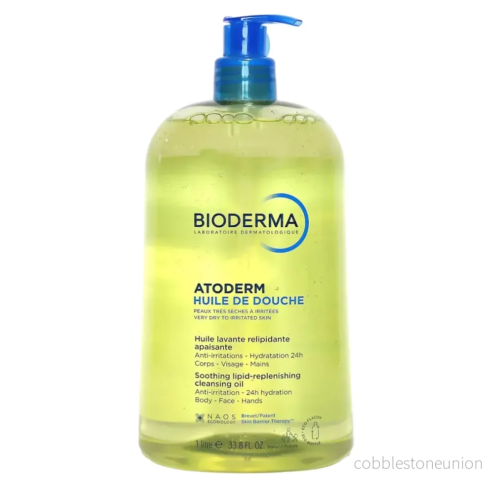 Bioderma, Atoderm, Mot irritation, Duscholja, För ansikte och kropp, För mycket torr till atopisk känslig hud, 1000 ml Bioderma, Atoderm, Mot irritation, Duscholja, För ansikte och kropp, För mycket torr till atopisk känslig hud, 1000 ml