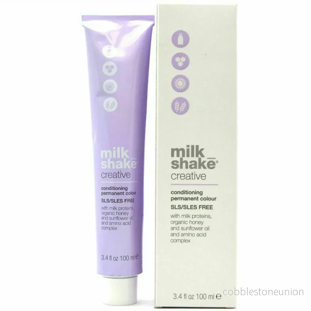 Milk Shake, Creative, SLS/SLES-fri, Permanent hårfärg, 7.4317CGA Exotic Mellanblond, 100 ml - Bild 2