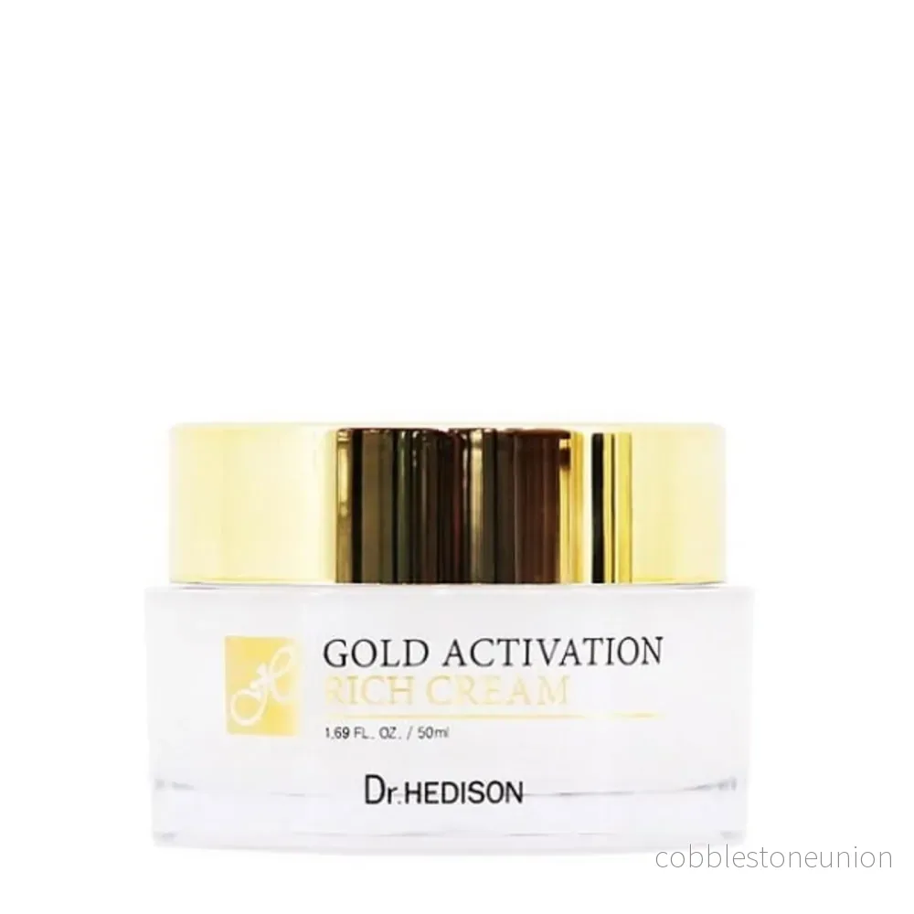 Dr. Hedison, Gold Activation, 24K guld, Anti-aging, Rik kräm, För ansiktet, 50 ml Dr. Hedison, Gold Activation, 24K guld, Anti-aging, Rik kräm, För ansiktet, 50 ml