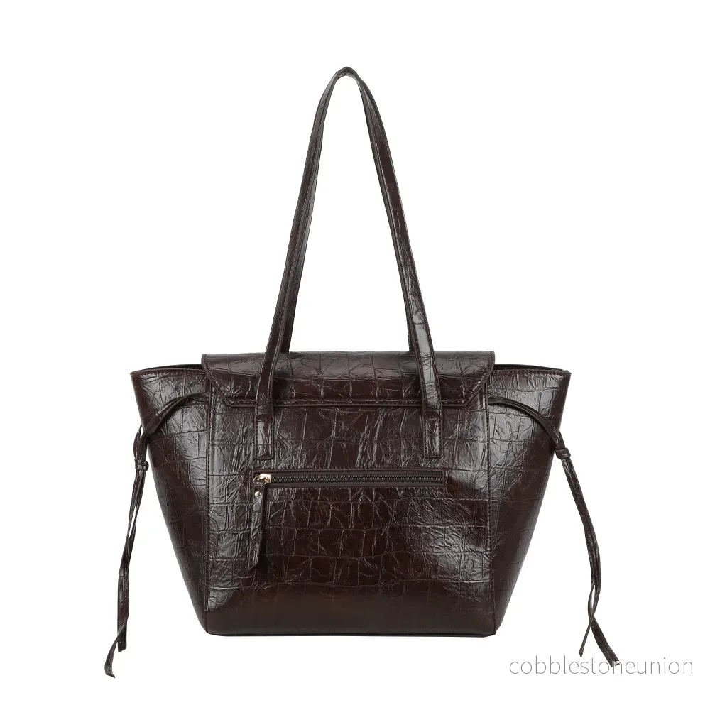 Ulrika Design Tote Croco mörkbrun - Bild 3