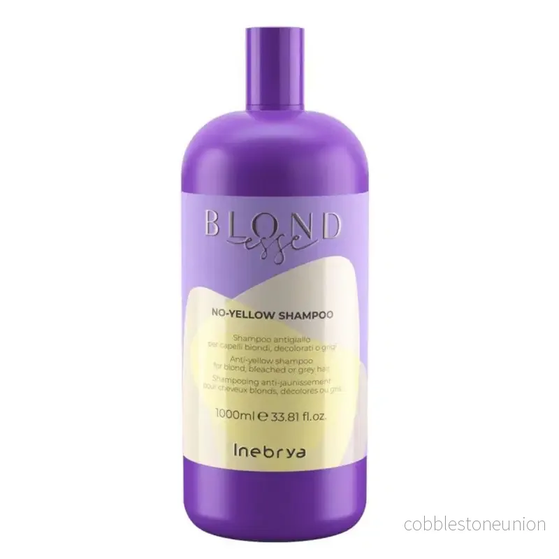 Inebrya, Blondesse No-Yellow, Vegan, Post-Colour Shampoo, 1000 ml