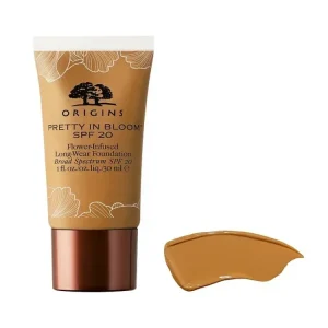 Origins, Pretty In Bloom, Longwear, Cream Foundation, No. 530, Medium Deep Warm, SPF 20, 30 ml
