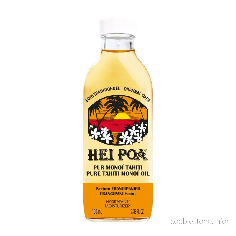 Hei Poa, Pure Tahiti Monoi, återfuktande, Frangipani, kroppsolja, 100 ml