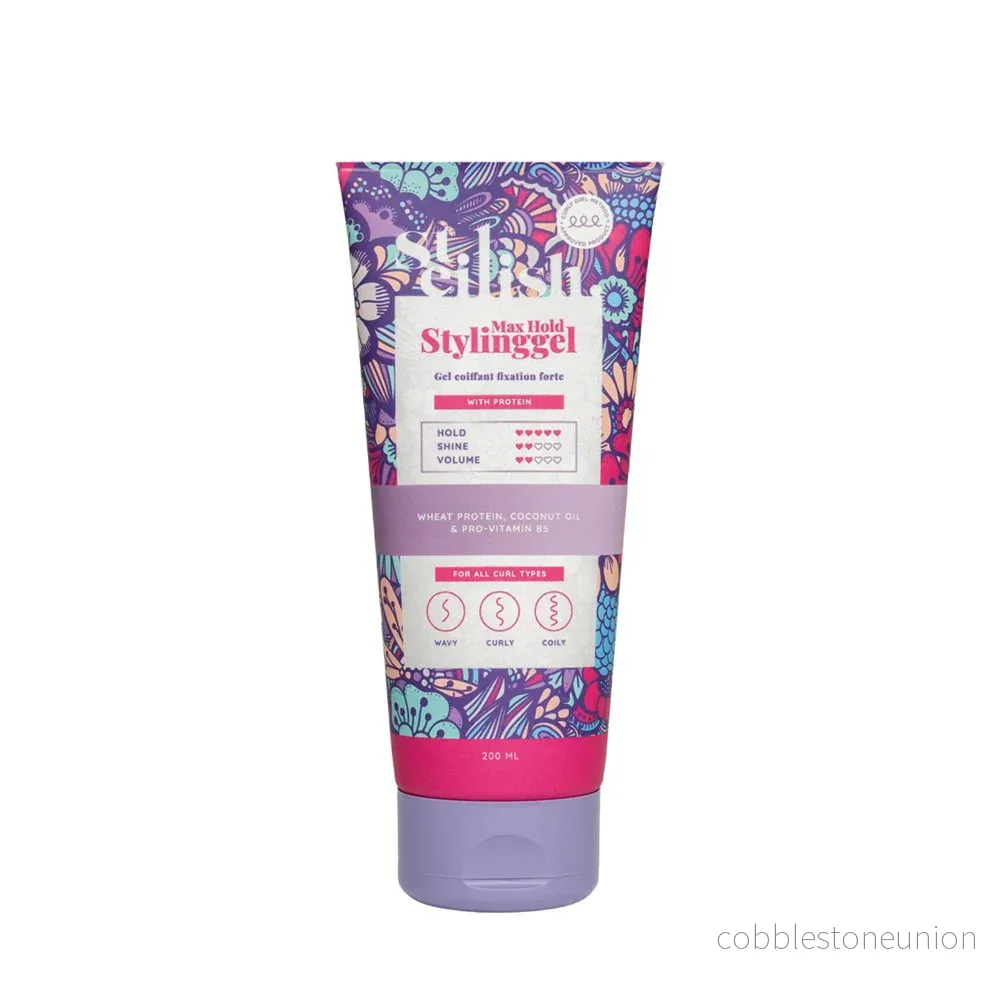 Steilish, Max Hold, Hårstylingsgel, Curly Definition & Anti-Frizz, Stark, 200 ml Steilish, Max Hold, Hårstylingsgel, Curly Definition & Anti-Frizz, Stark, 200 ml