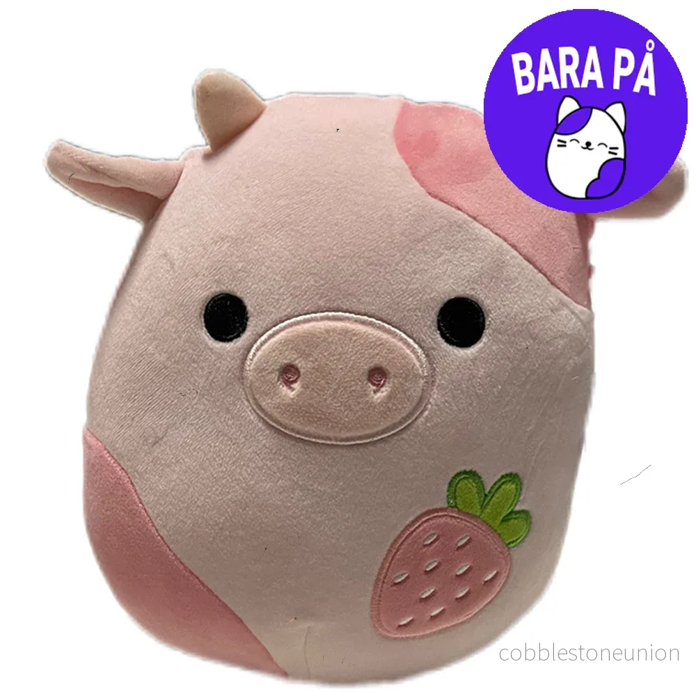 Squishmallow 19 Cm Reshma The Strawberry Cow Squishmallow 19 Cm Reshma The Strawberry Cow