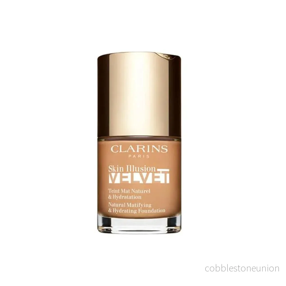 Clarins, Skin Illusion Velvet, Naturliga ingredienser, Matt finish, Flytande foundation, 109C, Vete, 30 ml